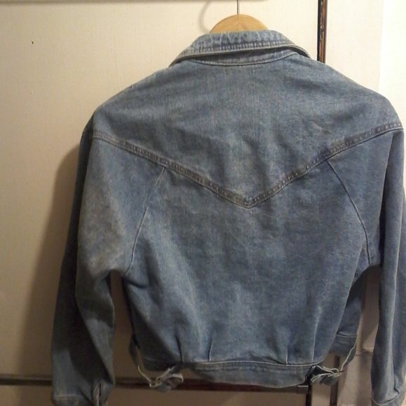 Levi's Blue Denim Moto Jacket - Picture 4 of 5